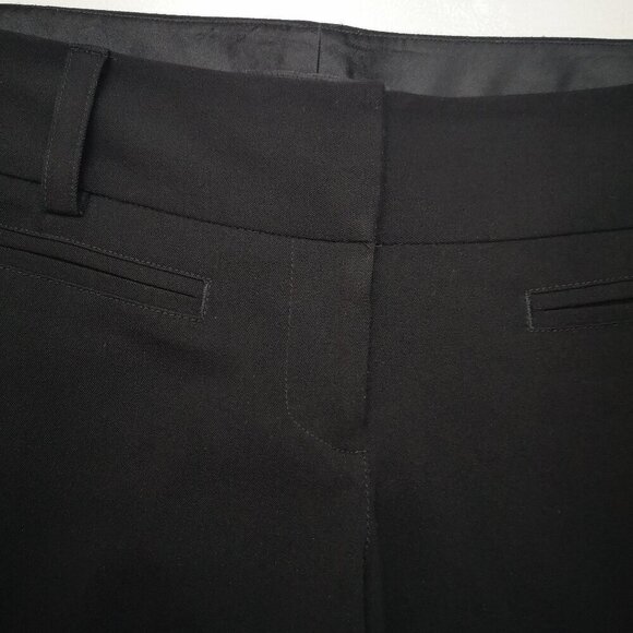 Guess Ladies Size 31 Waist Black Flare Leg Zipper & 2 Clasp Closure Pants - Picture 8 of 13